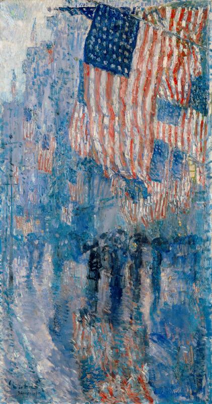 Childe Hassam The Avenue in the Rain oil painting picture